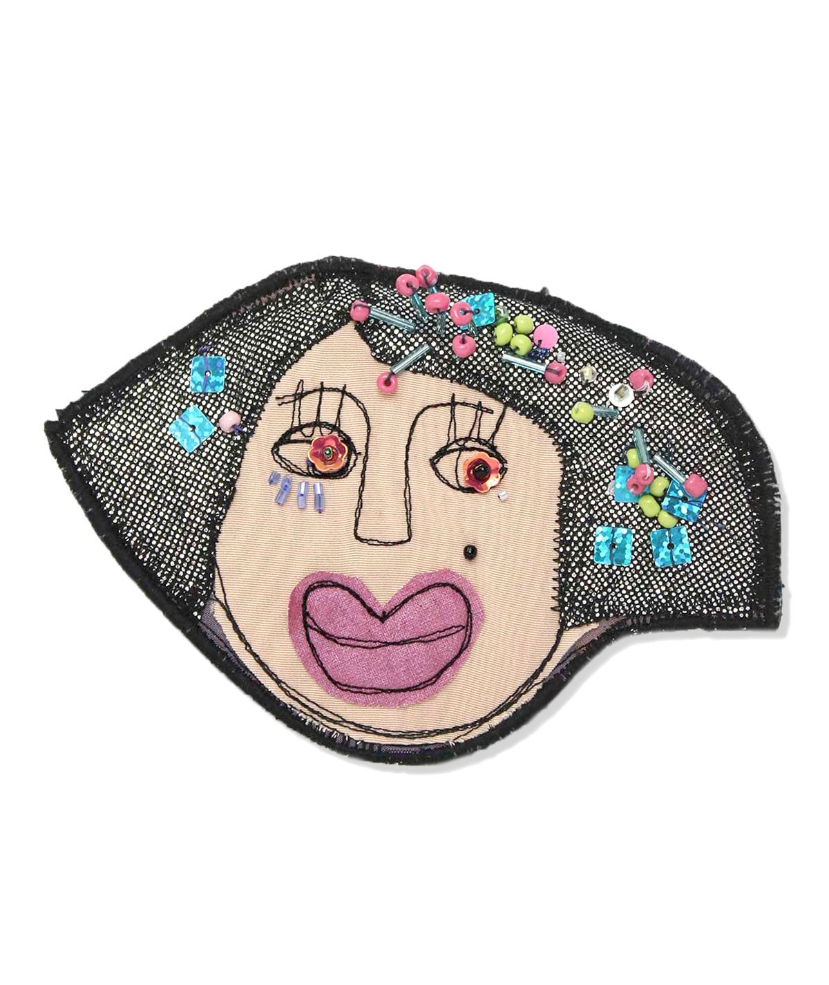 Chiara - fabric brooch