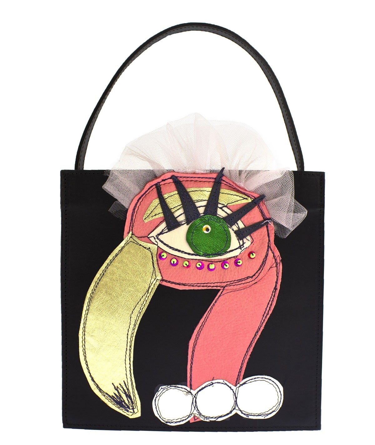 Flamingo - leather handbag